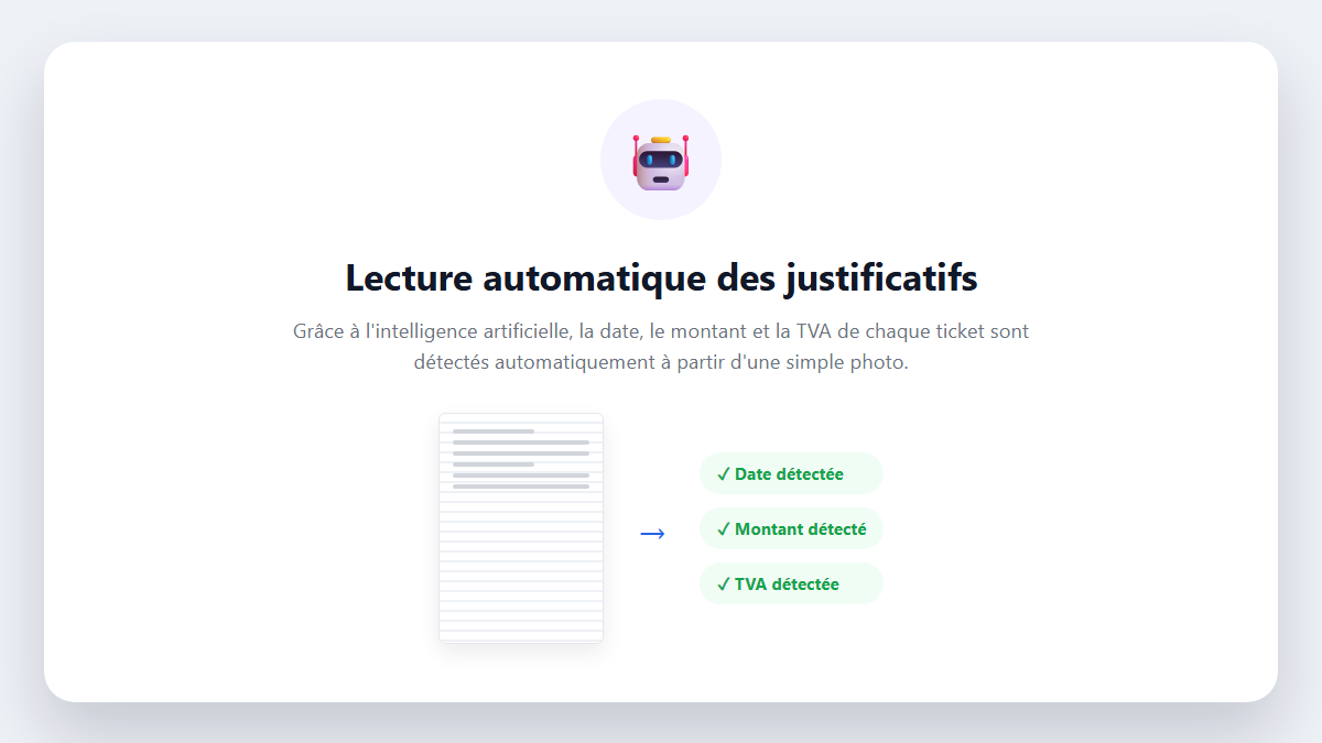 Lecture automatique des justificatifs