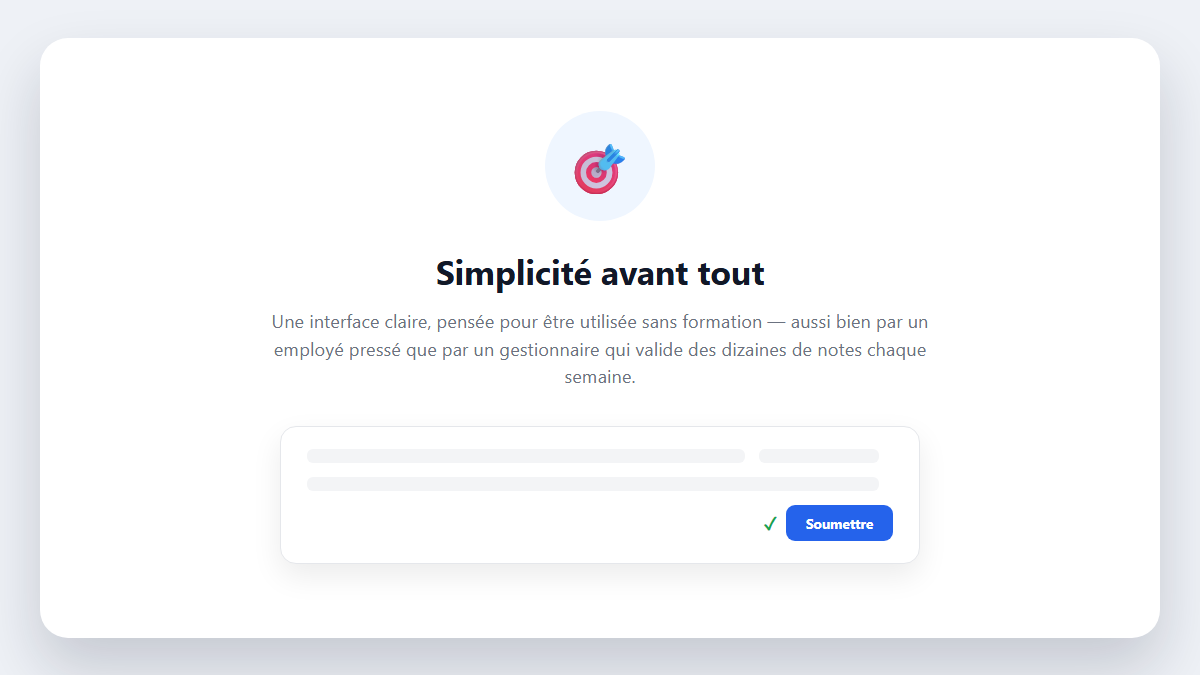 Simplicité avant tout